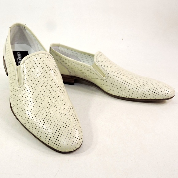 GOODMAN ?? MEN\'S OFF-WHITE SOFT LEATHER COMFORT SUMMER LOAFERS main image 6